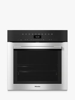 Miele H7364BP Built-In Single Oven, Clean Steel, Clean Steel
