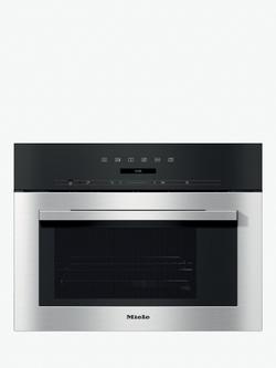 Miele DG7140 Integrated Single Steam Oven, Clean Steel, Clean Steel