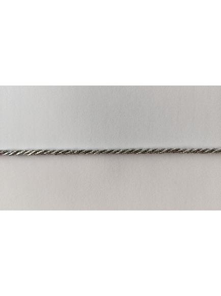 John Lewis Cord Braid, Silver, L5m - view 2, Silver