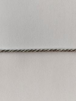 John Lewis Cord Braid, Silver, L5m, Silver