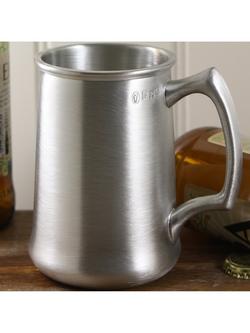 English Pewter Company Brushed Pewter Tankard - view 2, Silver