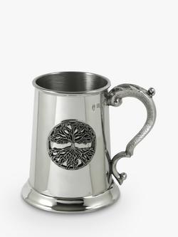 English Pewter Company Tree of Life Tankard, Silver