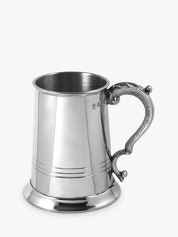 English Pewter Company Polished Pewter Tankard, Silver