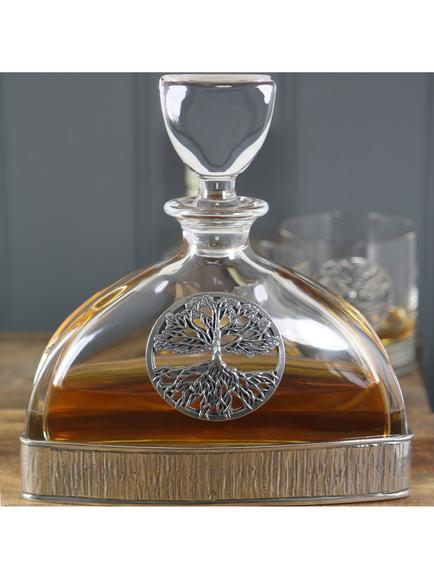 English Pewter Company Tree of Life Decanter, 570ml - view 2, 