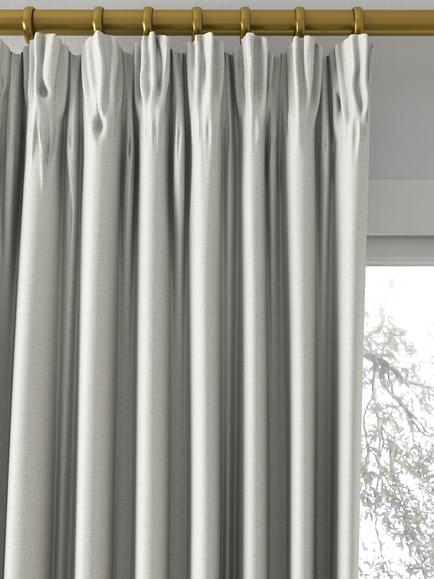 John Lewis Cotton Blend Made to Measure Curtains or Roman Blind, Smoke - view 2, Smoke
