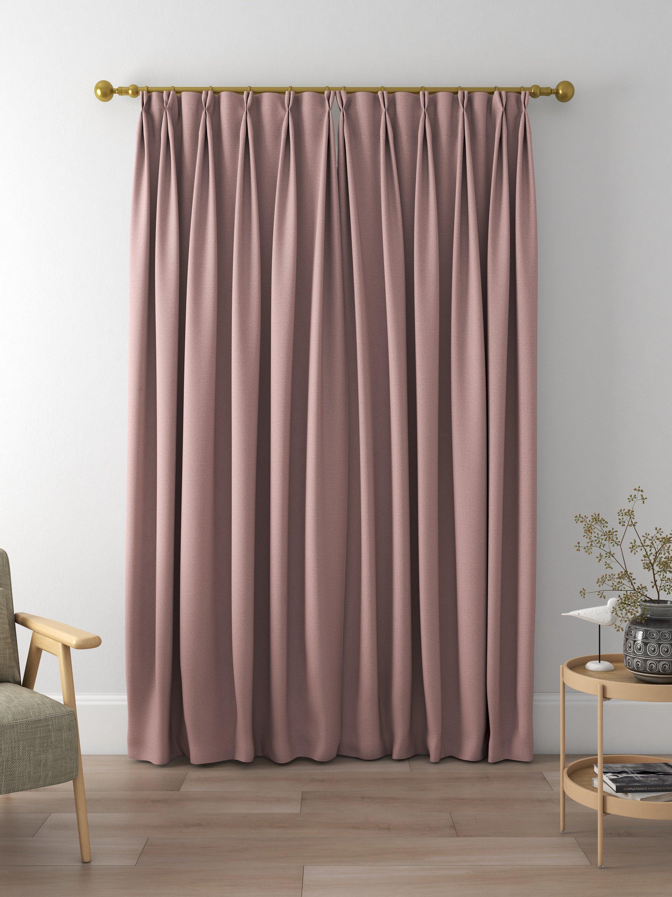 John Lewis Cotton Blend Made to Measure Curtains, Mauve