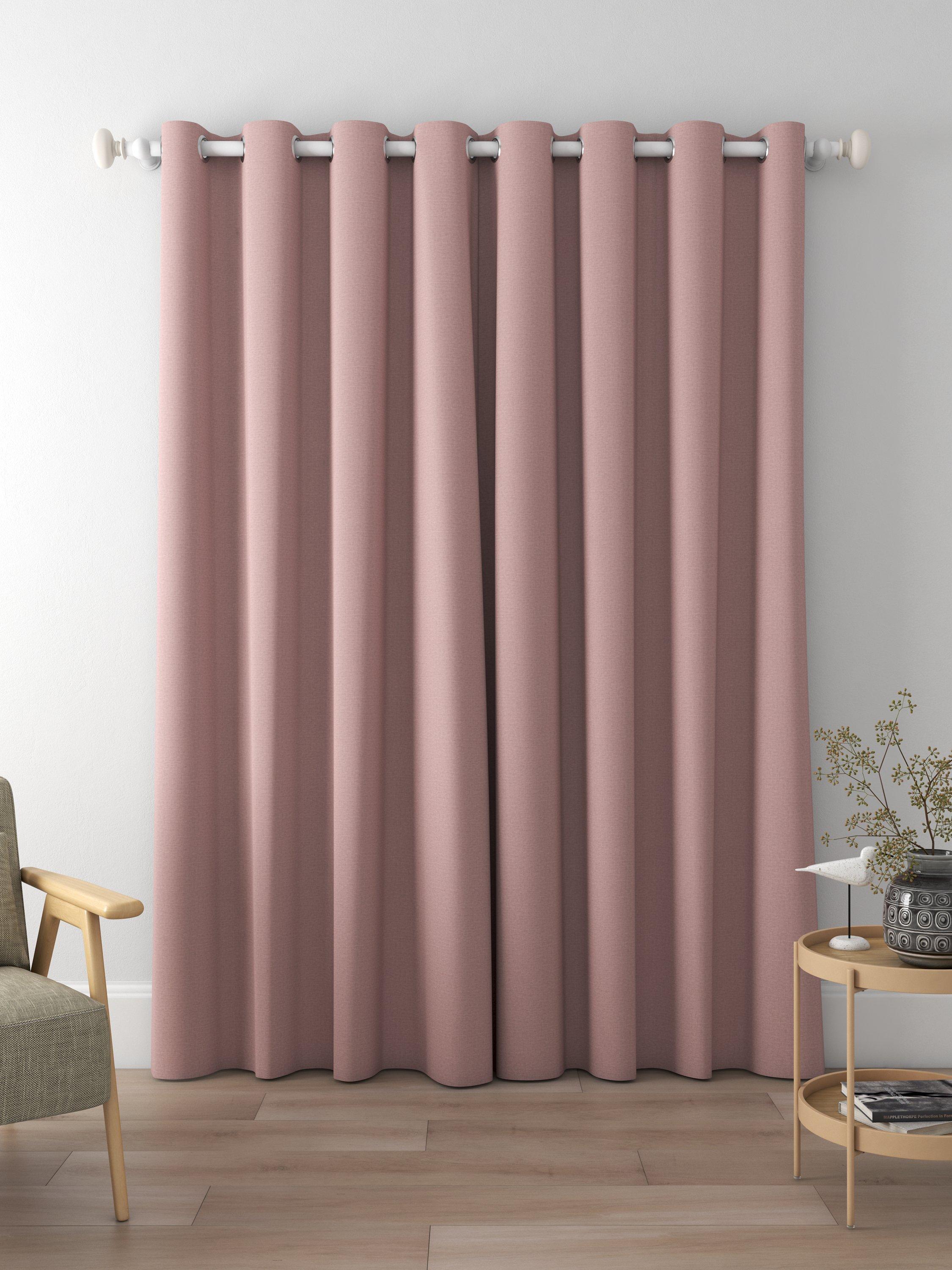 John Lewis Cotton Blend Made to Measure Curtains, Mauve