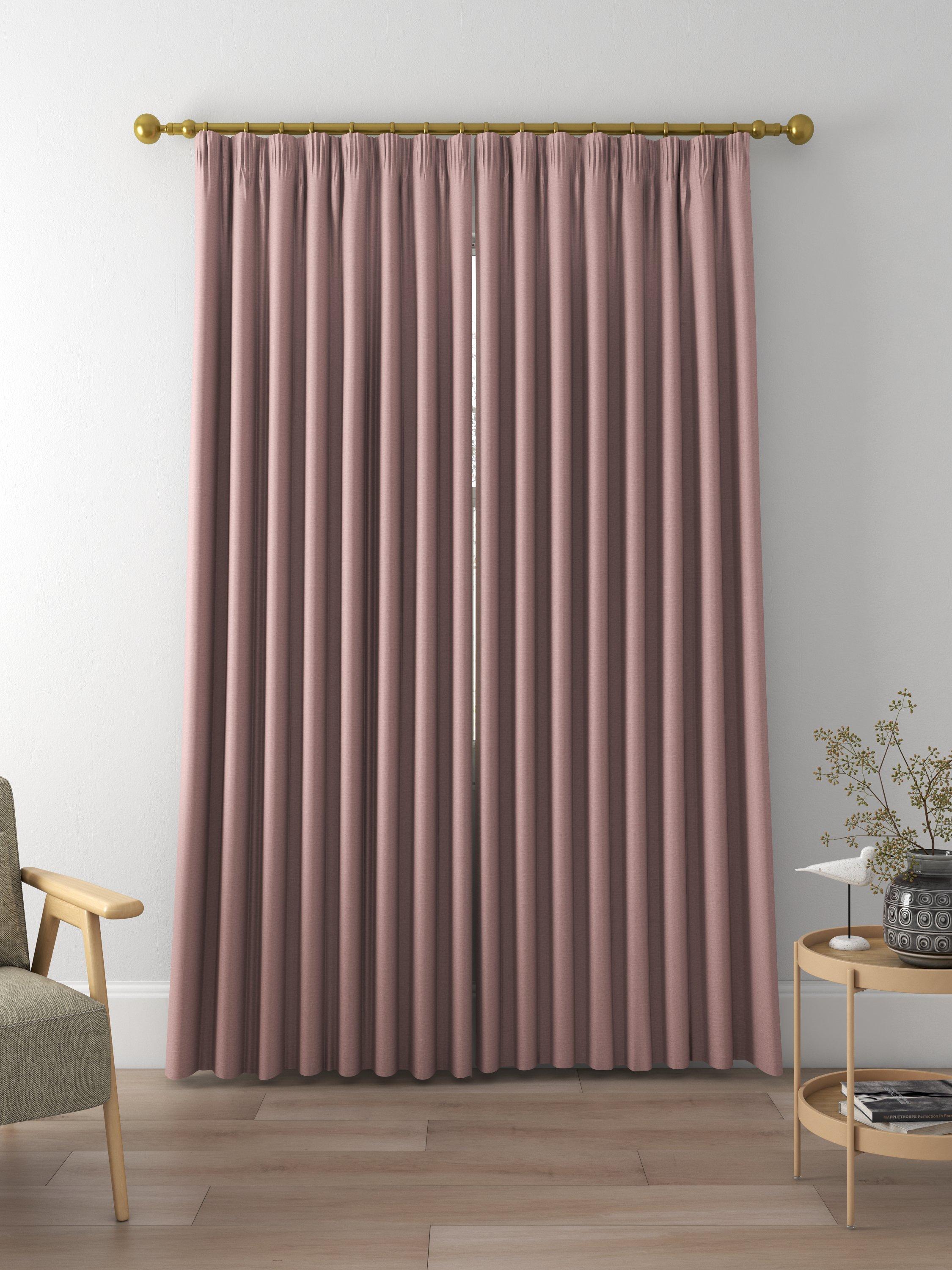 John Lewis Cotton Blend Made to Measure Curtains, Mauve