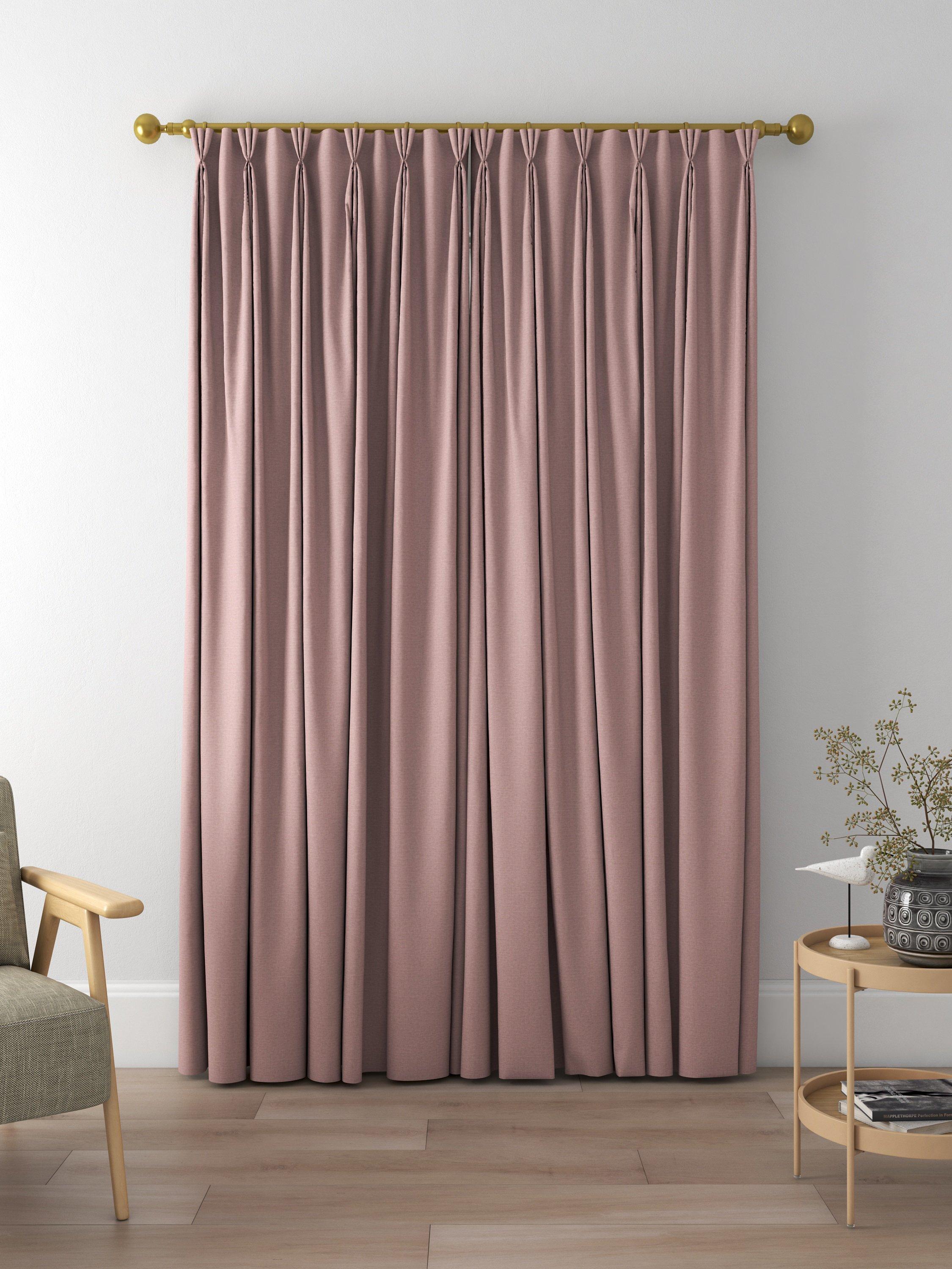 John Lewis Cotton Blend Made to Measure Curtains, Mauve