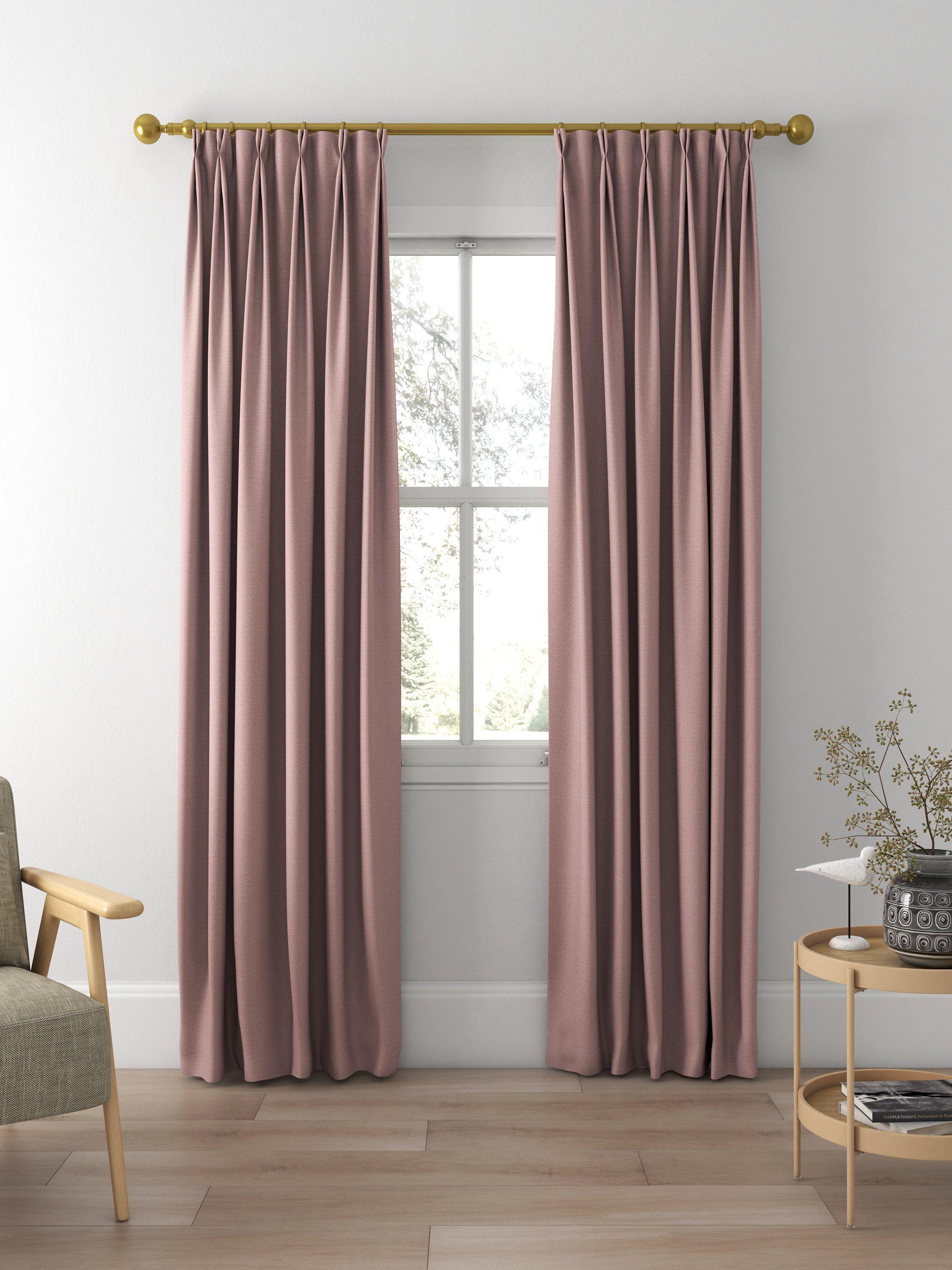 John Lewis Cotton Blend Made to Measure Curtains, Mauve