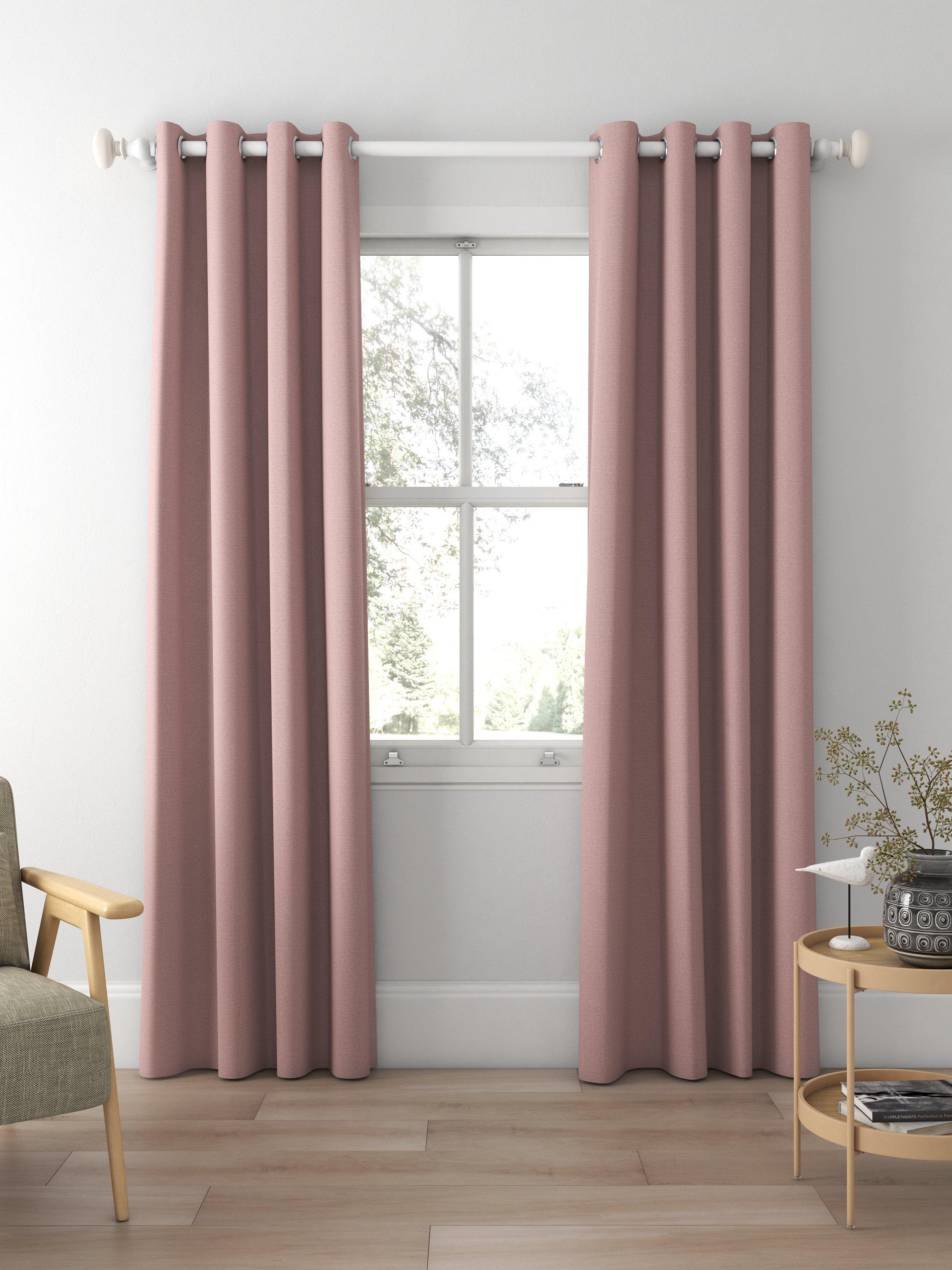 John Lewis Cotton Blend Made to Measure Curtains, Mauve