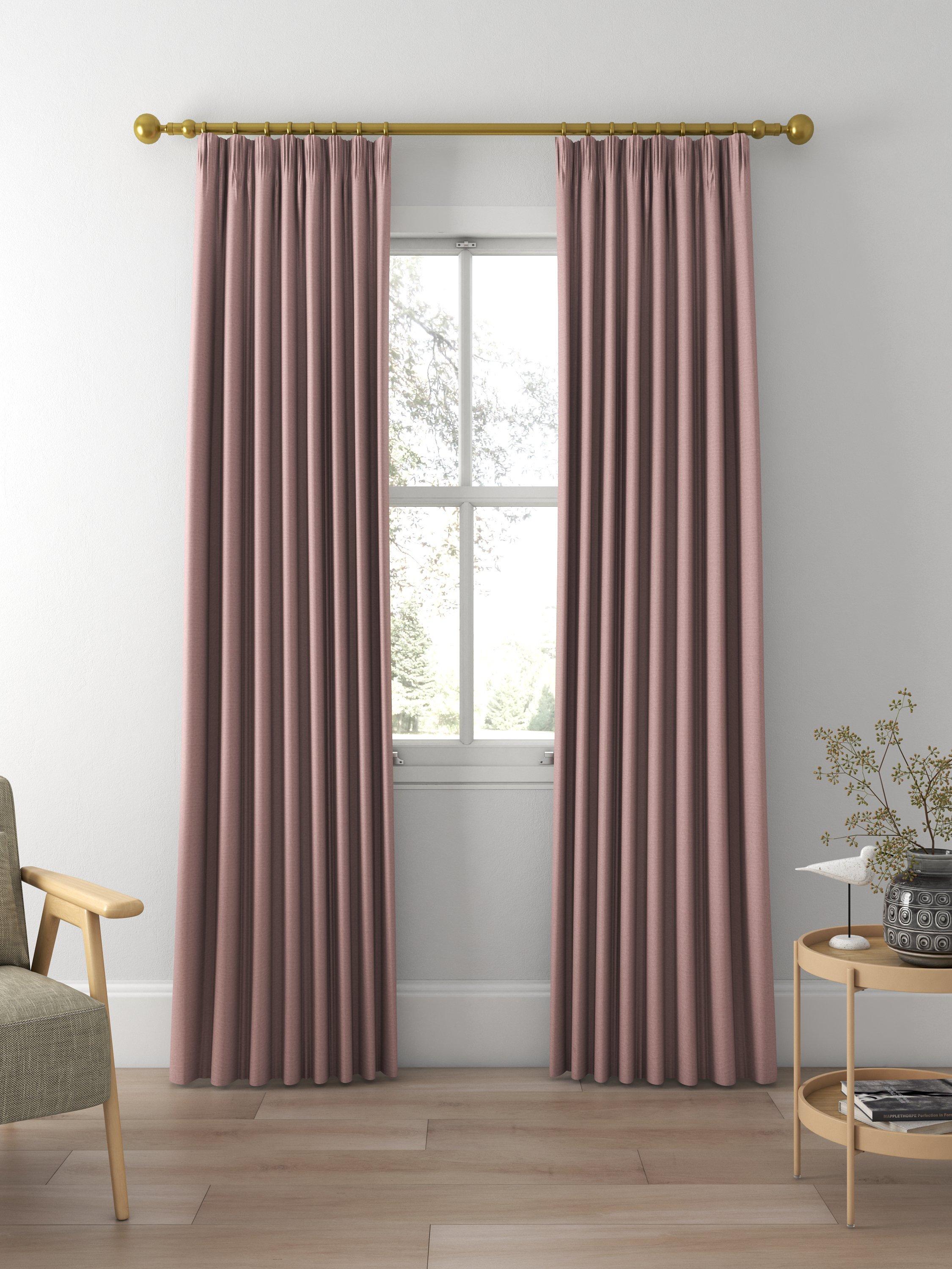 John Lewis Cotton Blend Made to Measure Curtains, Mauve