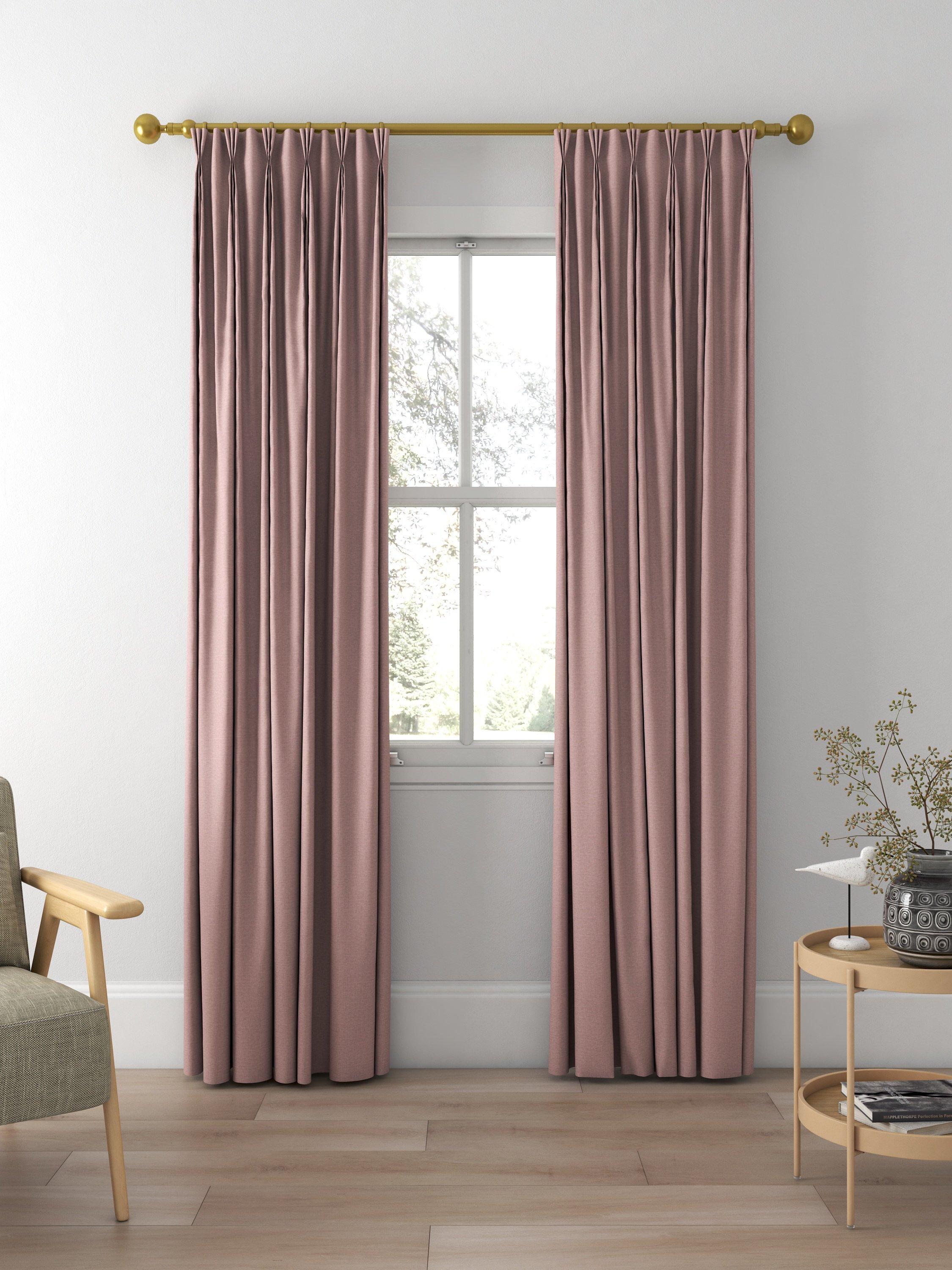 John Lewis Cotton Blend Made to Measure Curtains, Mauve