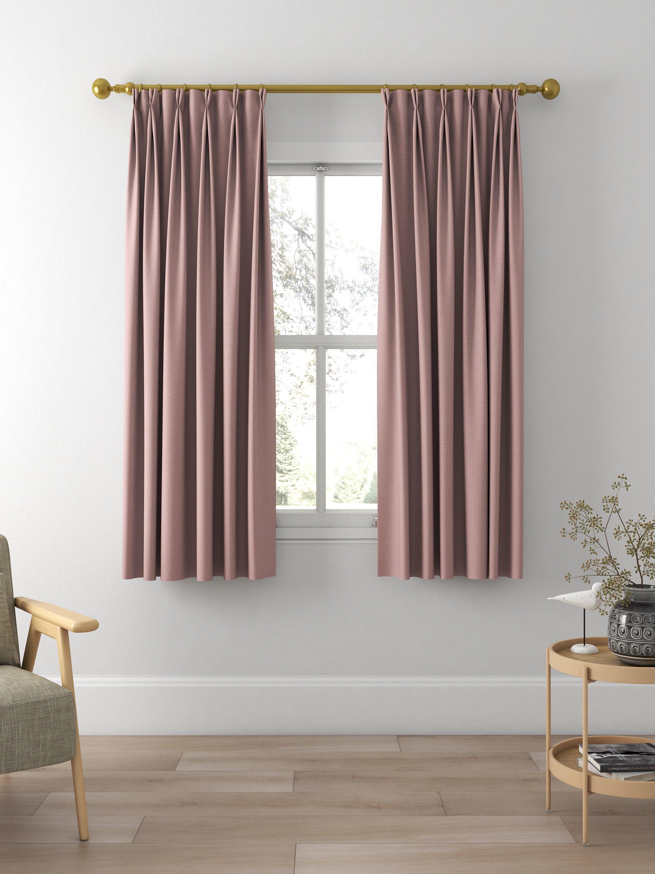 John Lewis Cotton Blend Made to Measure Curtains, Mauve