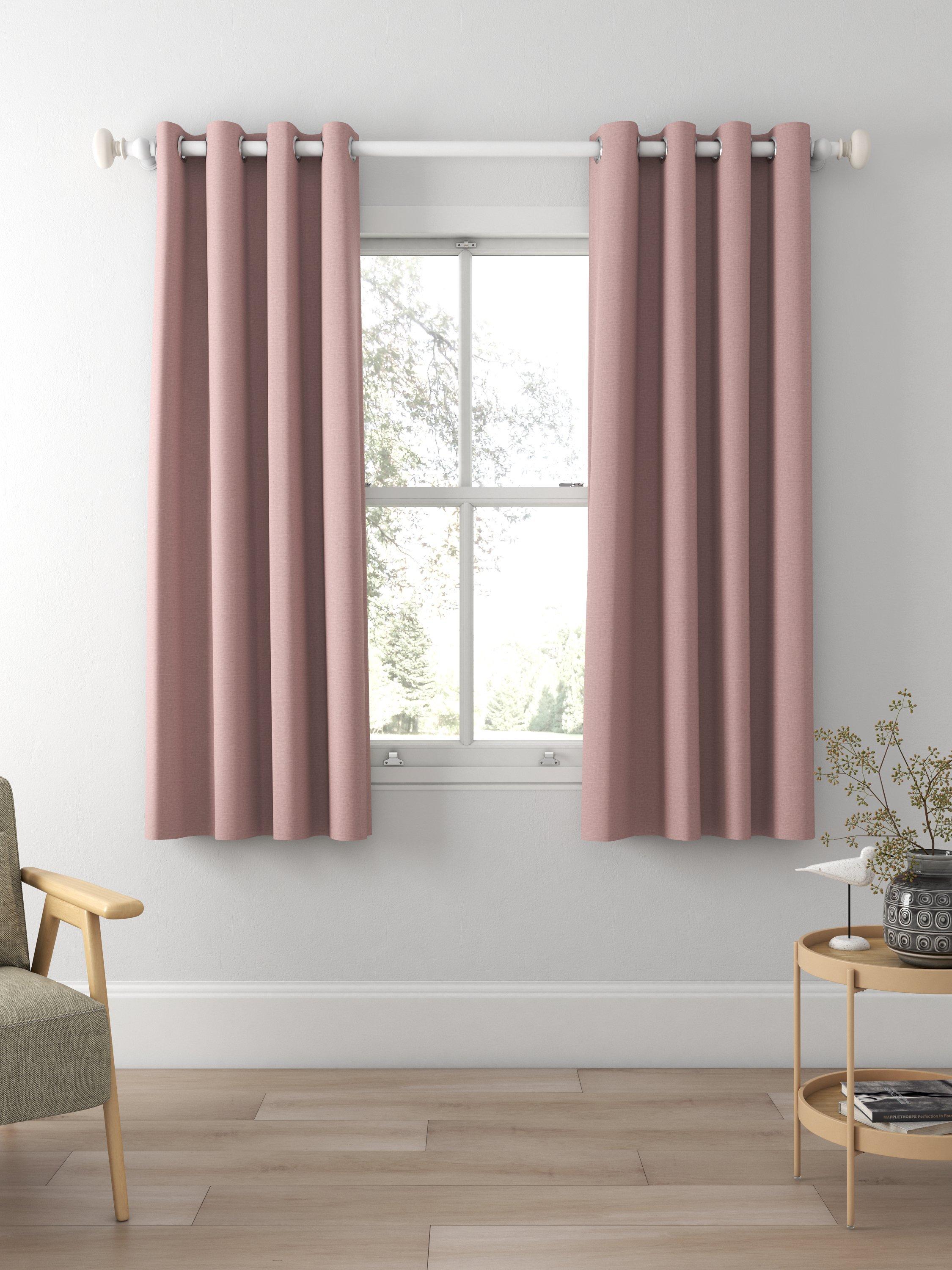 John Lewis Cotton Blend Made to Measure Curtains, Mauve