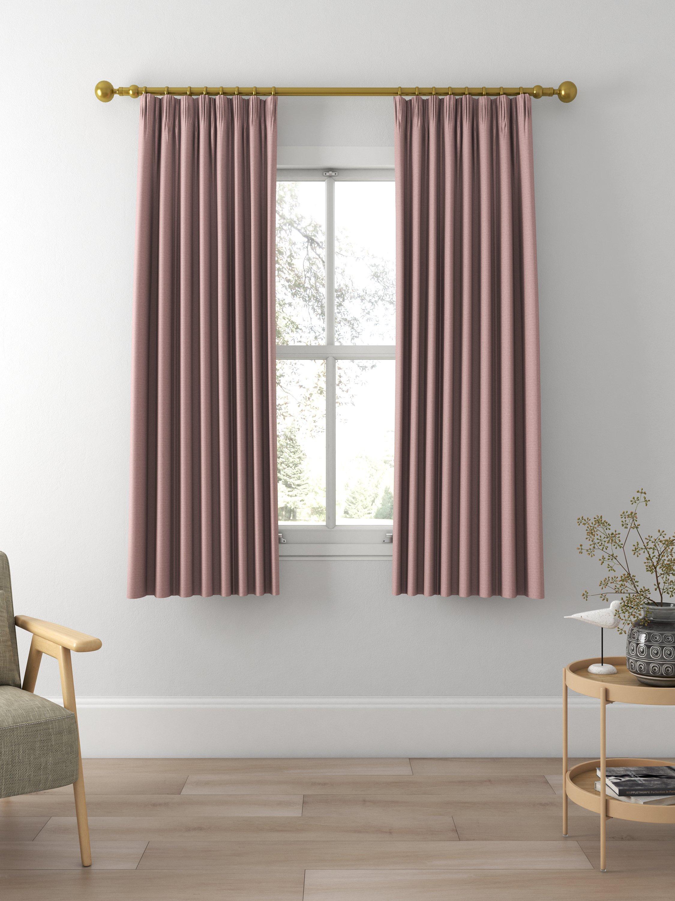 John Lewis Cotton Blend Made to Measure Curtains, Mauve