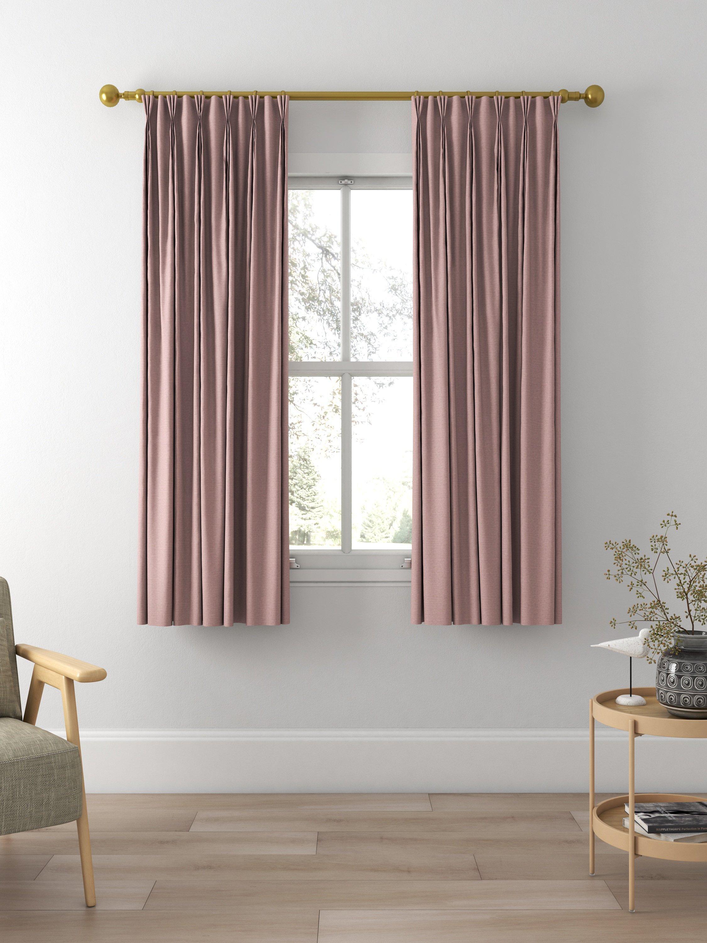 John Lewis Cotton Blend Made to Measure Curtains, Mauve