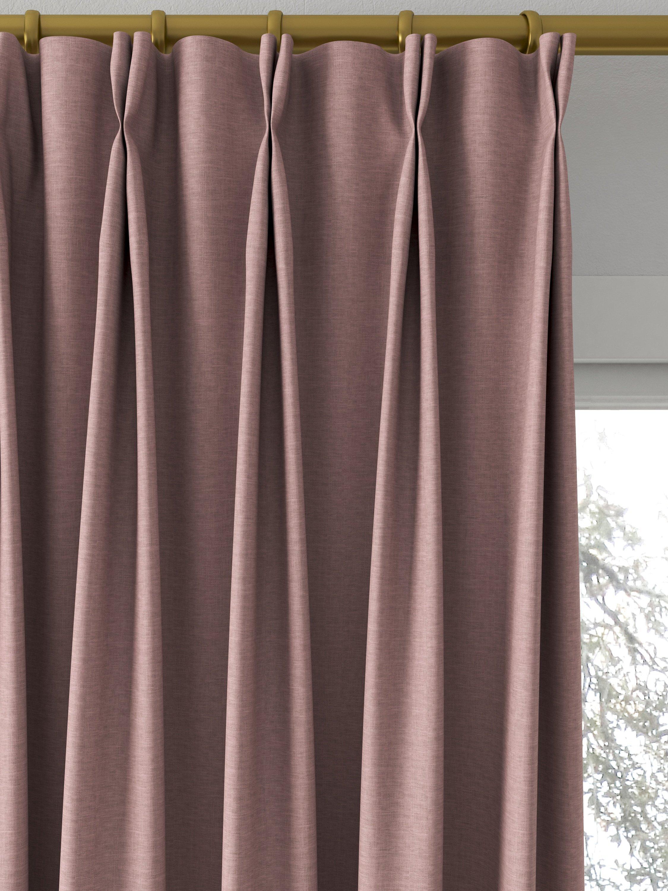 John Lewis Cotton Blend Made to Measure Curtains, Mauve