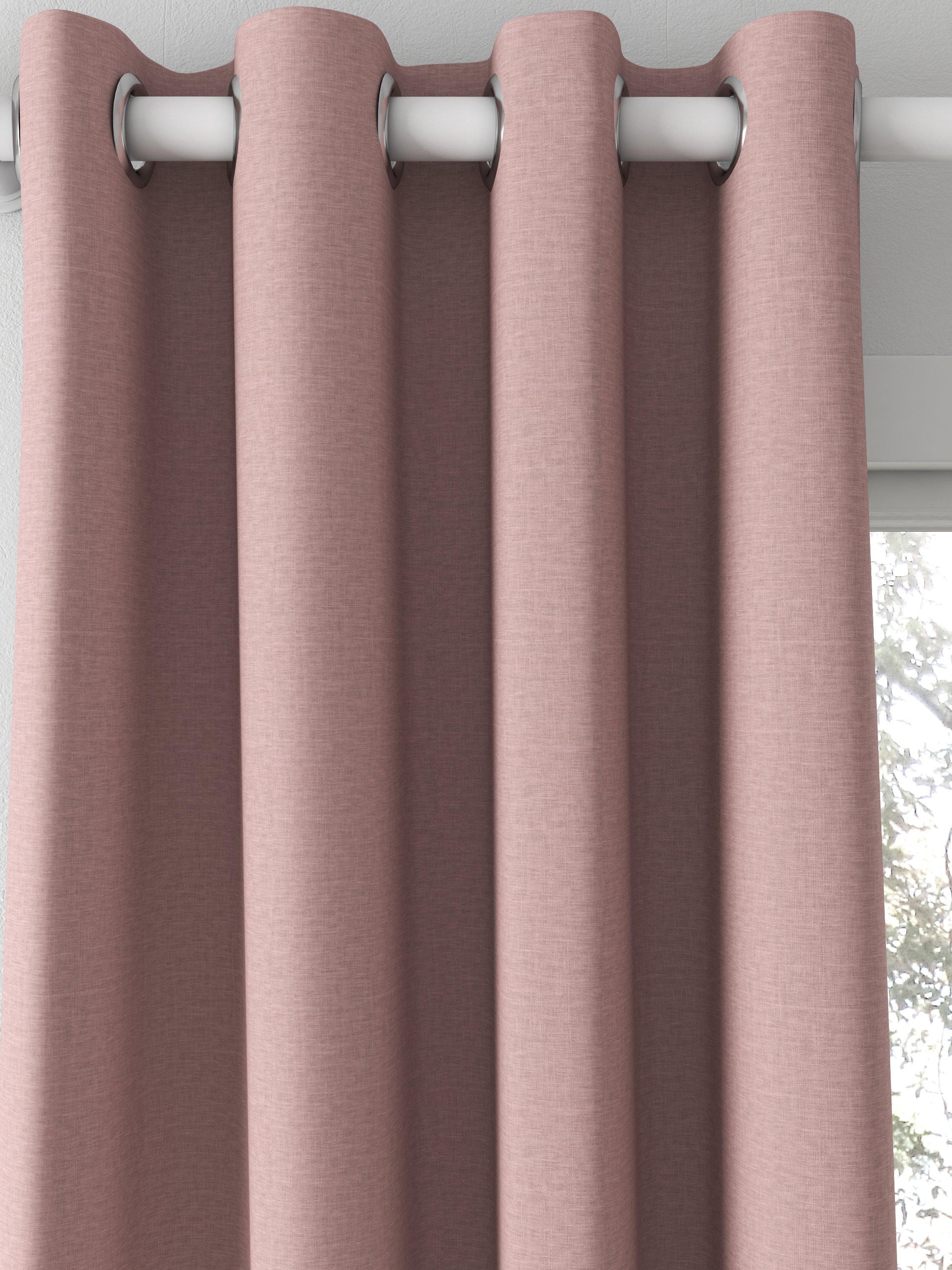 John Lewis Cotton Blend Made to Measure Curtains, Mauve