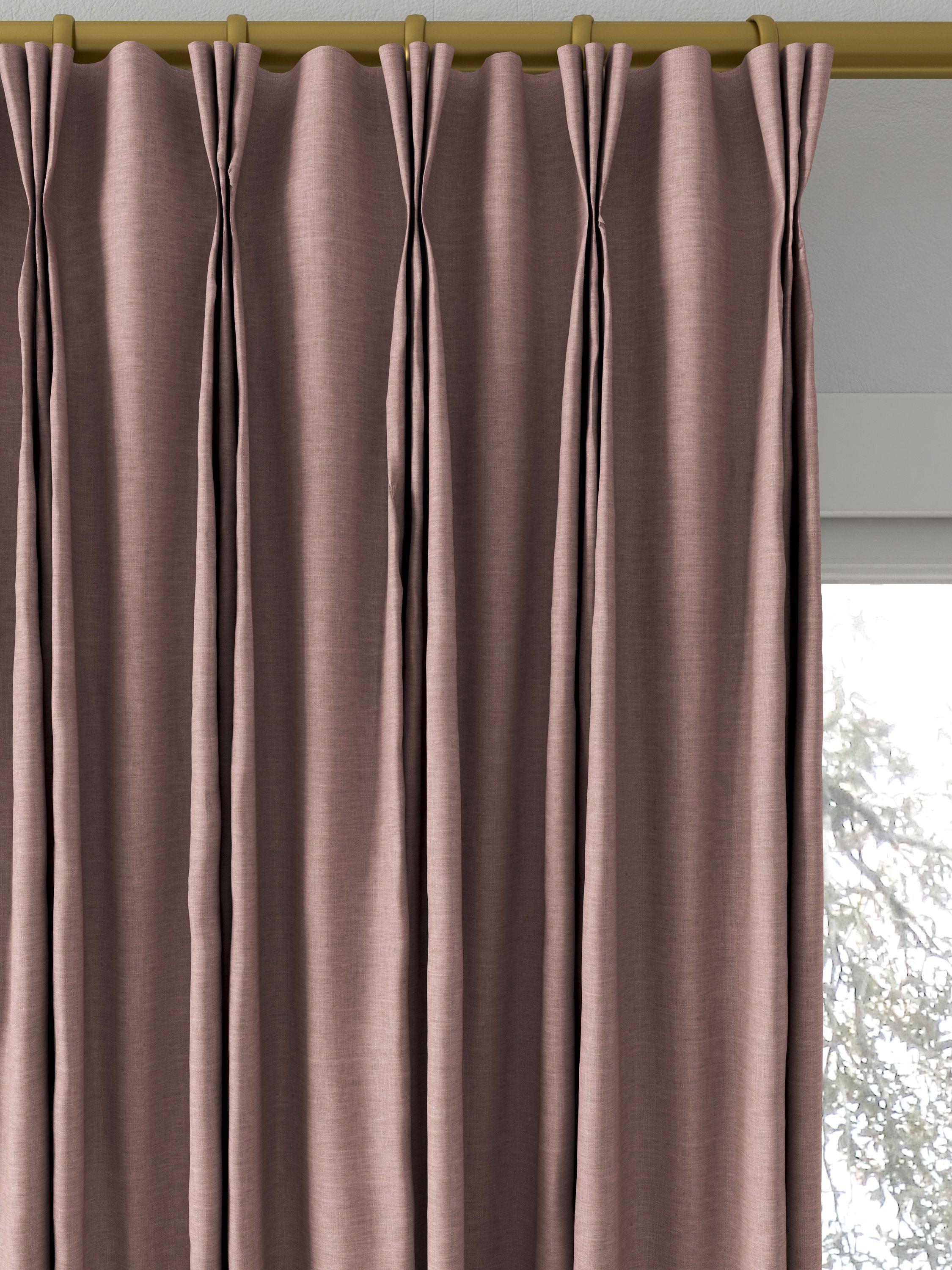John Lewis Cotton Blend Made to Measure Curtains, Mauve
