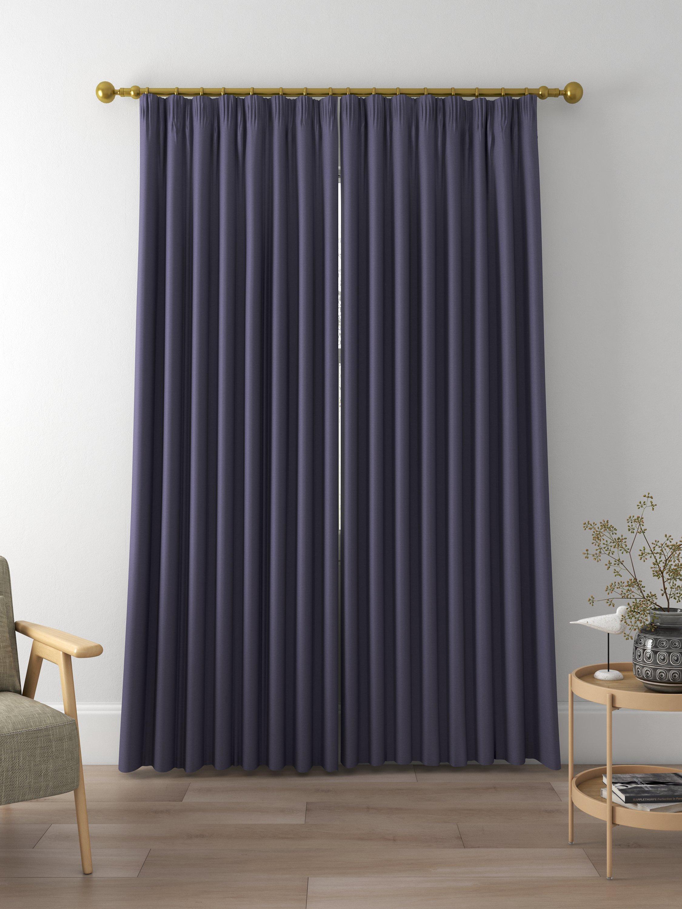 John Lewis Cotton Blend Made to Measure Curtains, Navy