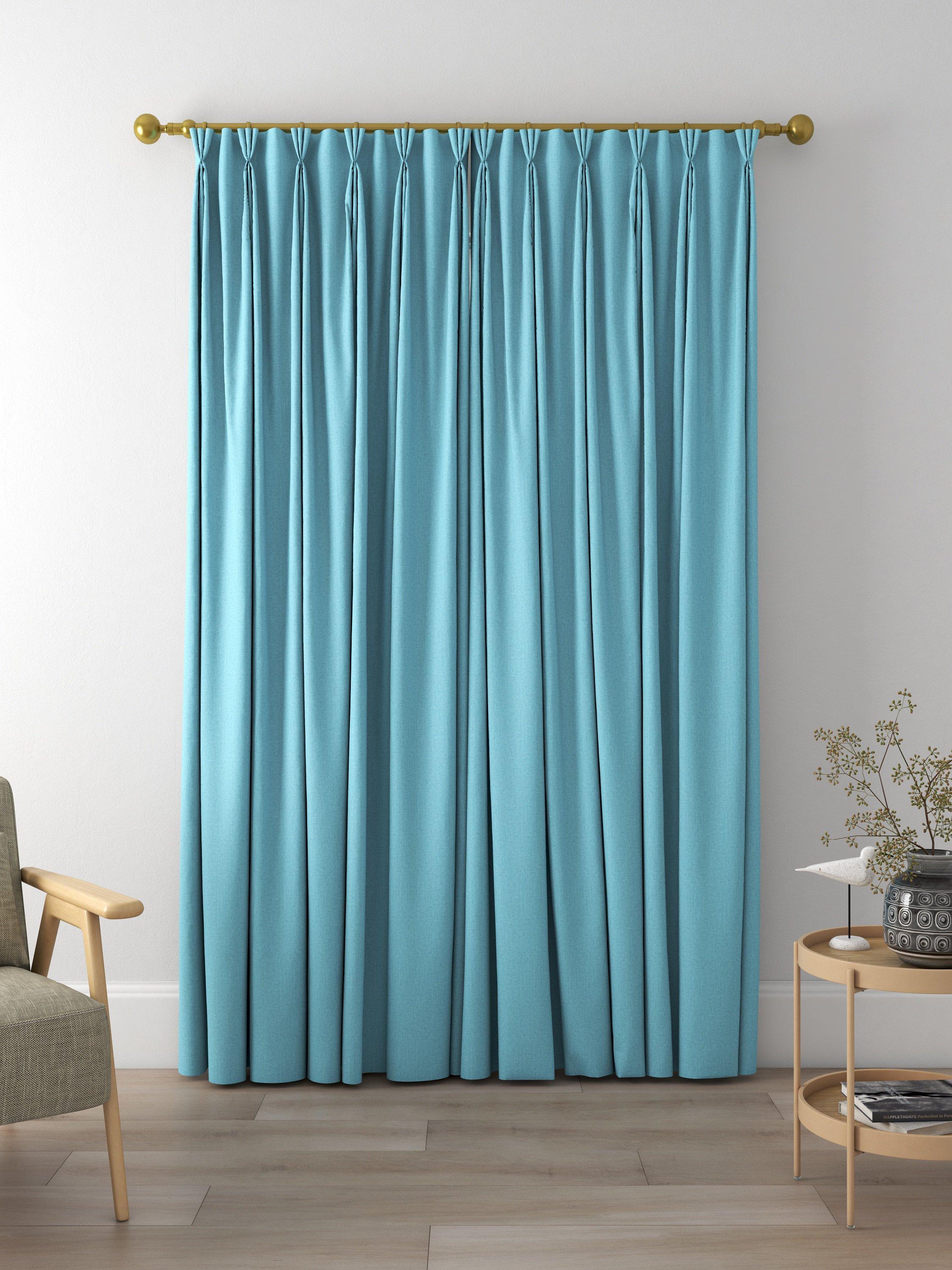 John Lewis Cotton Blend Made to Measure Curtains, Aegean