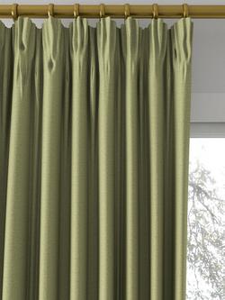 John Lewis Cotton Blend Made to Measure Curtains or Roman Blind, Sage Green - view 2, Sage Green
