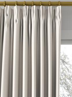 John Lewis Cotton Blend Made to Measure Curtains or Roman Blind, Alabaster - view 2, Alabaster