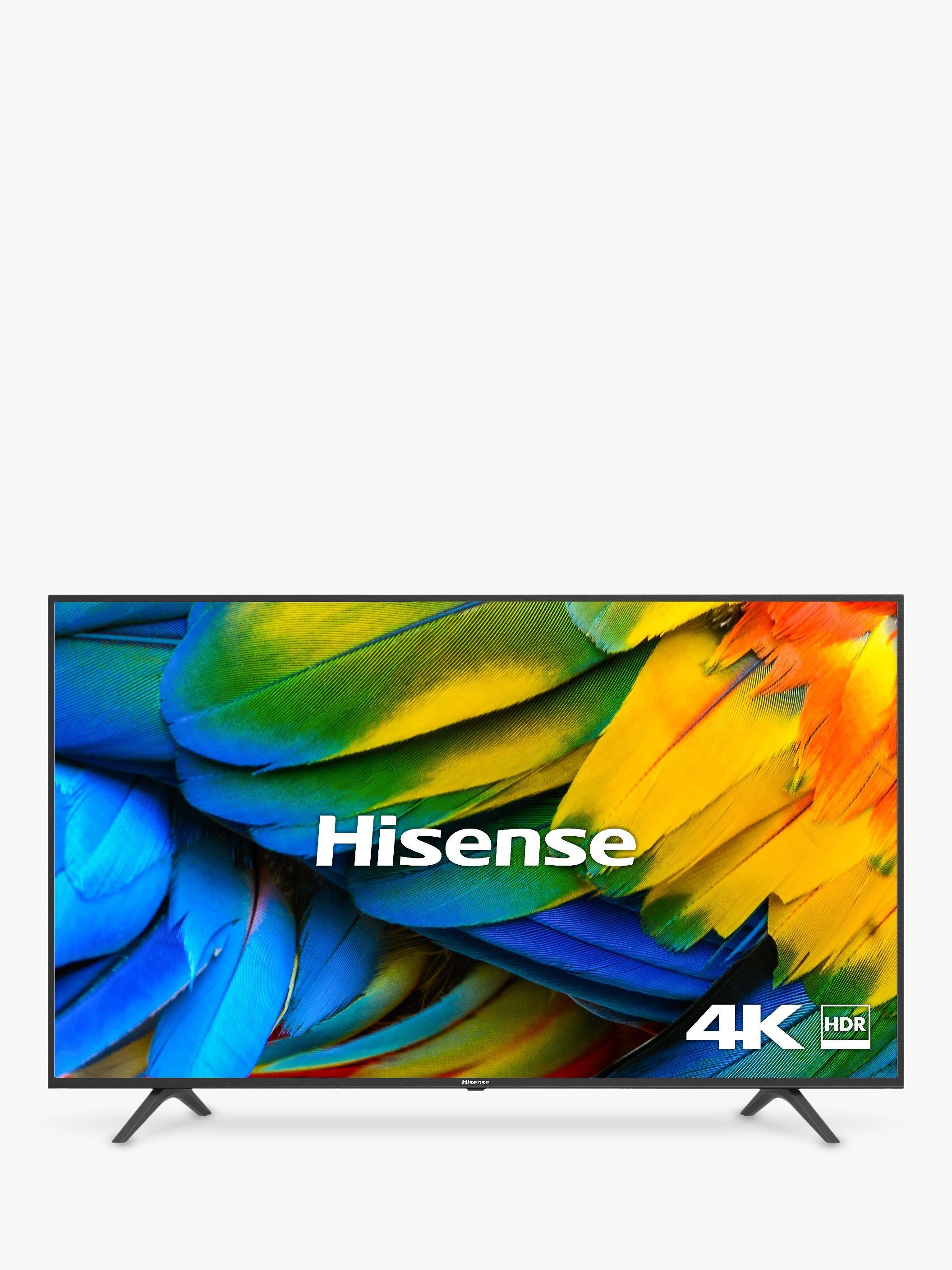 Hisense H43B7100UK (2019) LED HDR 4K Ultra HD Smart TV, 43" with Freeview Play, Black