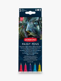Derwent Linepainter Paint Pens, Pack of 5, Multi