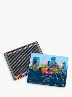 Derwent Procolour Colouring Pencil Tin, Pack of 24, Multi