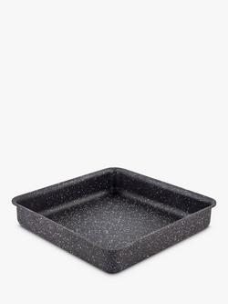 Eaziglide Neverstick2 Aluminium Non-Stick Square Baking Tin, 23cm, Black