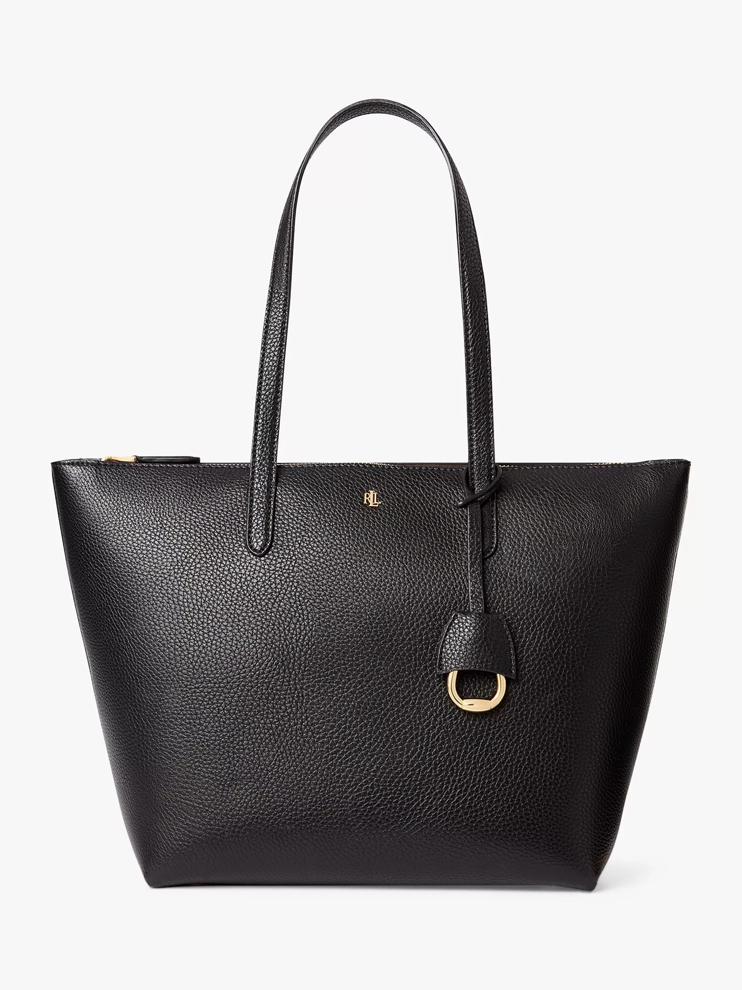 Ralph lauren black leather purse online