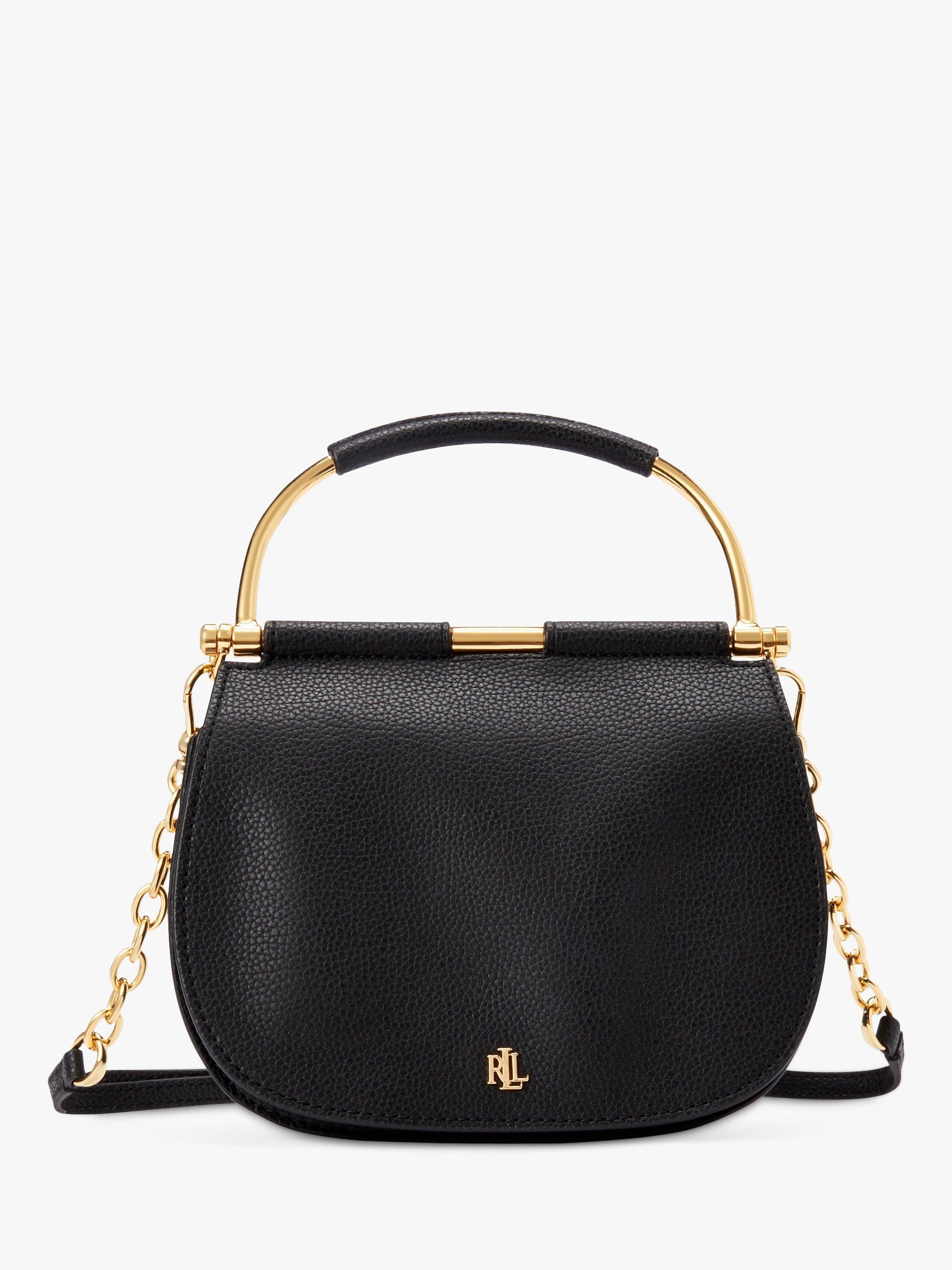 Lauren ralph lauren mason pebbled leather satchel sale