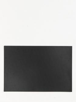 John Lewis Bonded Leather Placemats, Set of 2, Black - view 2, Black