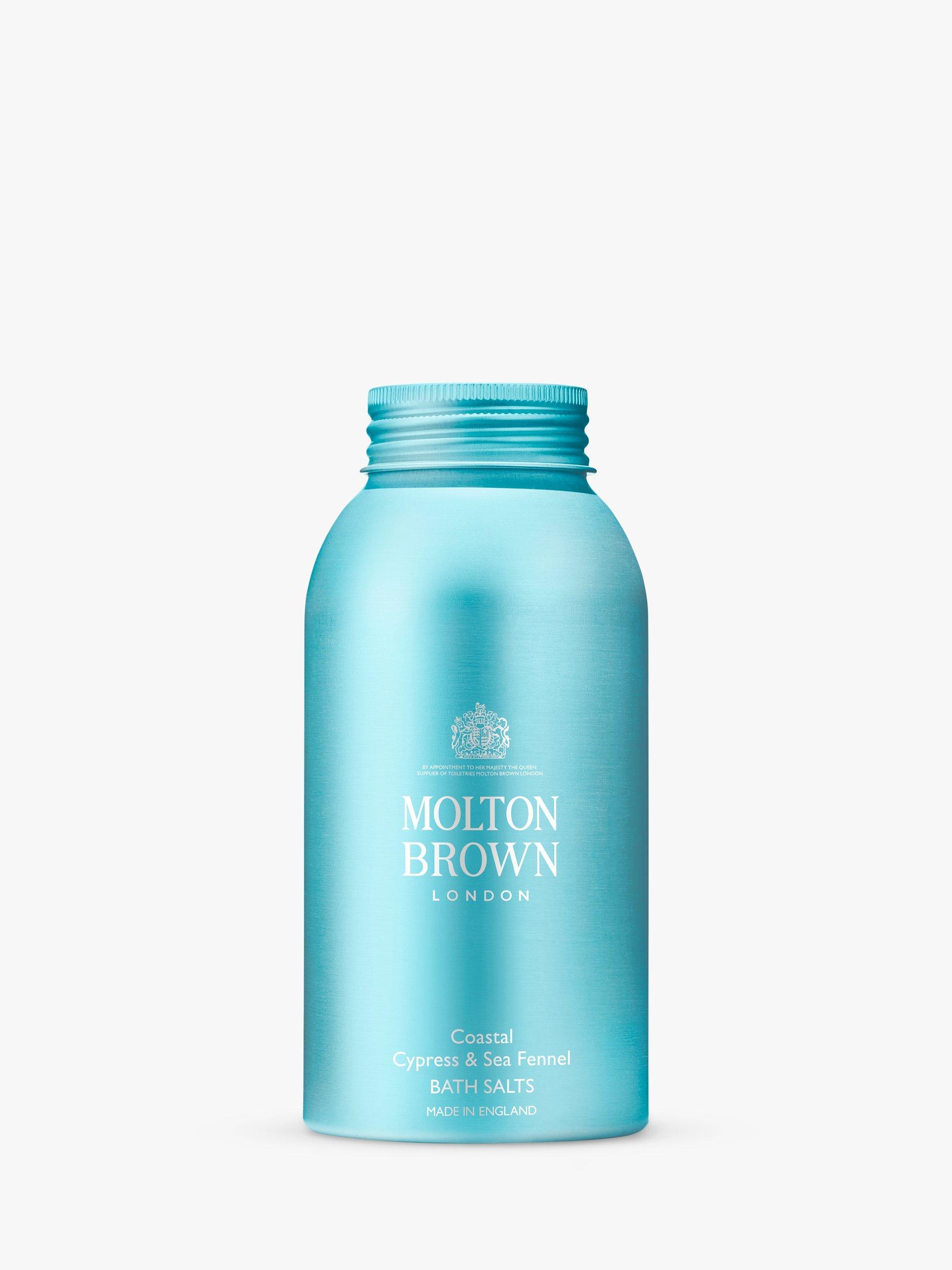 Product image 1 of 5, which shows Molton Brown Coastal Cypress & Sea Fennel Bath Salts, 300g