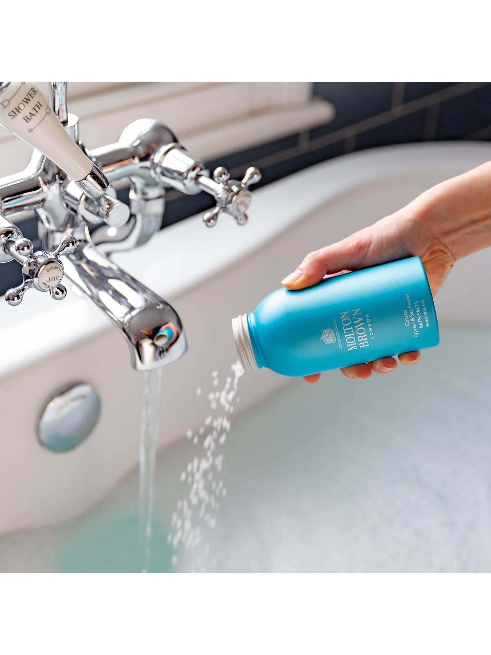 Product image 4 of 5, which shows Molton Brown Coastal Cypress & Sea Fennel Bath Salts, 300g