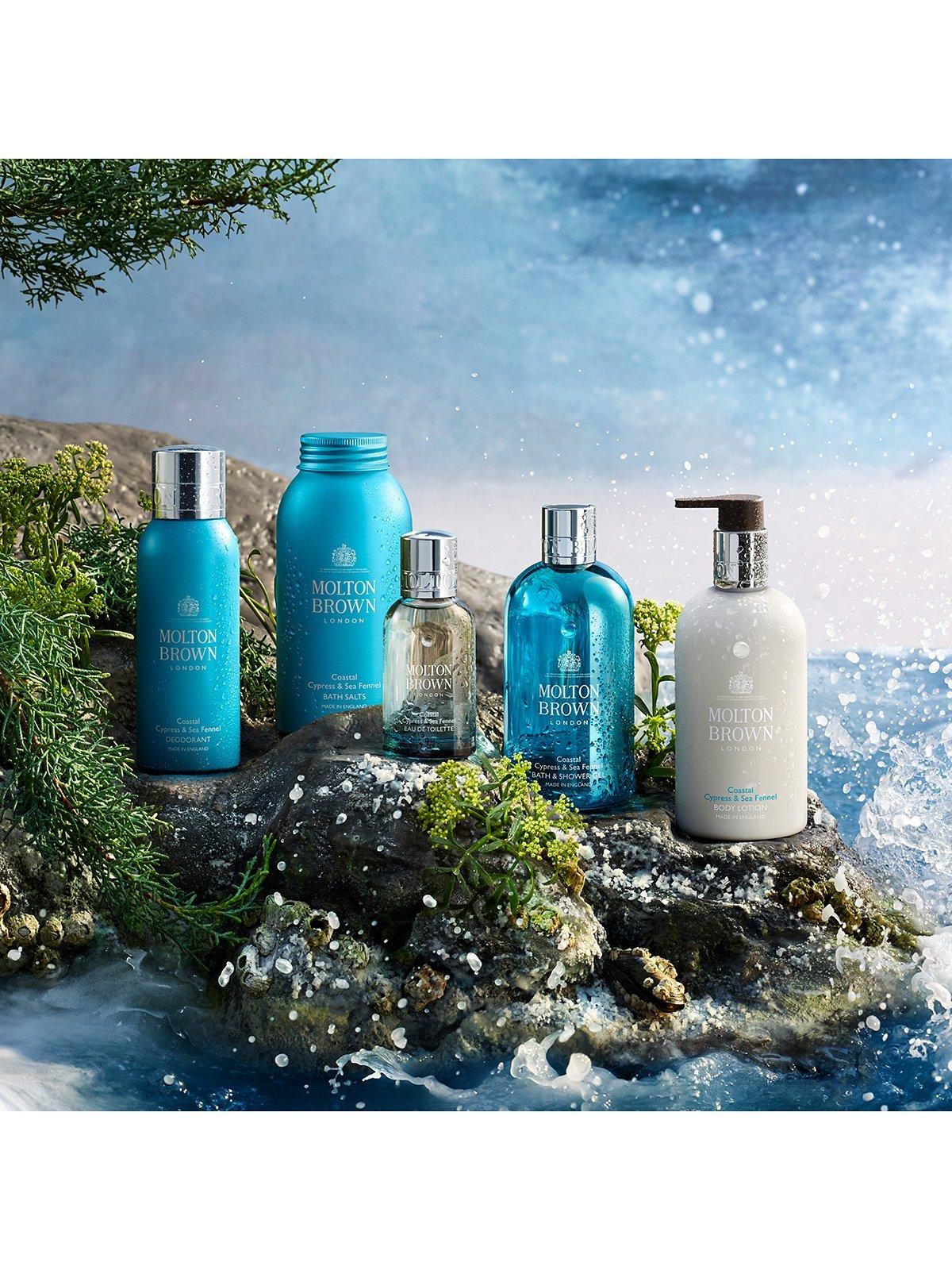 Product image 5 of 5, which shows Molton Brown Coastal Cypress & Sea Fennel Bath Salts, 300g