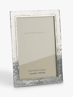 Lancaster and Gibbings Thurlestone Photo Frame, Pewter, Pewter