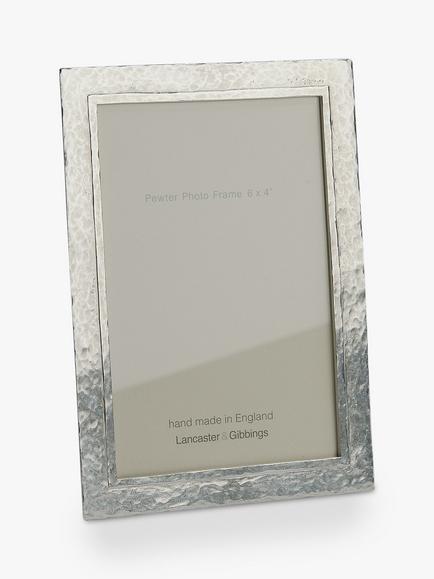 Lancaster and Gibbings Thurlestone Photo Frame, Pewter - view 2, Pewter