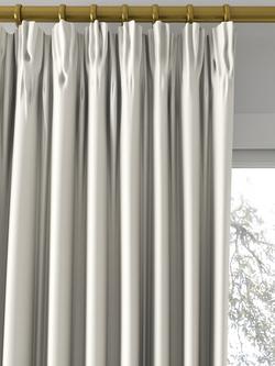 John Lewis Textured Twill Made to Measure Curtains or Roman Blind, Putty - view 2, Putty