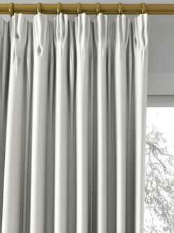 John Lewis Textured Twill Made to Measure Curtains or Roman Blind, Alabaster - view 2, Alabaster