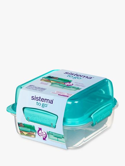 Sistema Stackable Lunch Box, 1.2L, Assorted, Assorted