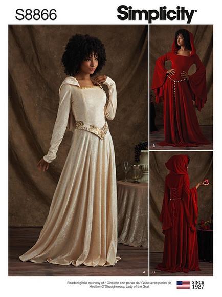 Simplicity Misses'/Miss Petite Knit Costumes Sewing Pattern, 8866, 