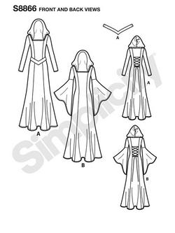 Simplicity Misses'/Miss Petite Knit Costumes Sewing Pattern, 8866 - view 2, 