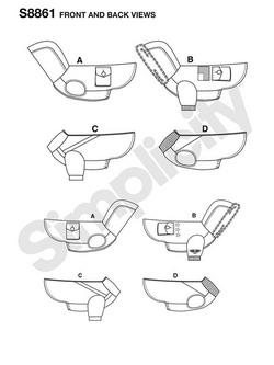 Simplicity Dogs Coat Sewing Pattern, 8861, A - view 2, 
