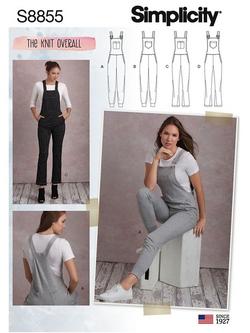 Simplicity Women's Jumpsuit Sewing Pattern, 8855, 6-22, 