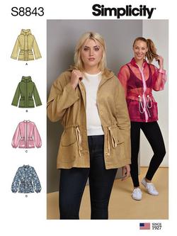 Simplicity Women's Jacket Sewing Pattern, 8843, 