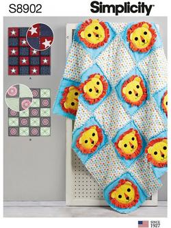 Simplicity Home Rag Quilt Sewing Pattern, 8902, One Size, 