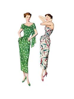 Simplicity Women's Vintage Dress Sewing Pattern, 8876 - view 2, Multi